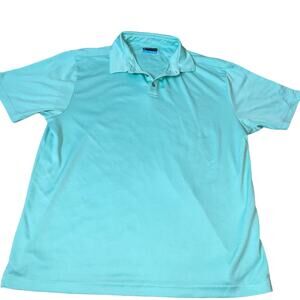PGA Tour Polo shirt aqua golf breathable SZ XL